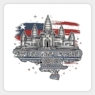 ANGKOR WAT IN CAMBODIA Magnet